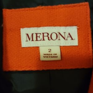 Tweed Coral Blazer. Size 2. Merona.